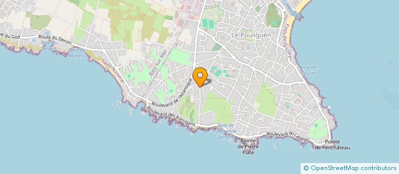 localisation de l'entreprise MADAME VERONIQUE ROGER  LE POULIGUEN