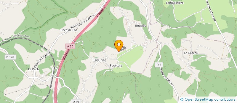 localisation de l'entreprise MADAME VERONIQUE ROLET  CIEURAC