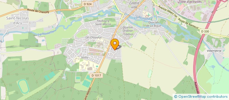 localisation de l'entreprise MADAME VERONIQUE ROLIN  SENLIS