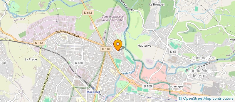 localisation de l'entreprise MADAME VERONIQUE ROLLAND  MAZAMET