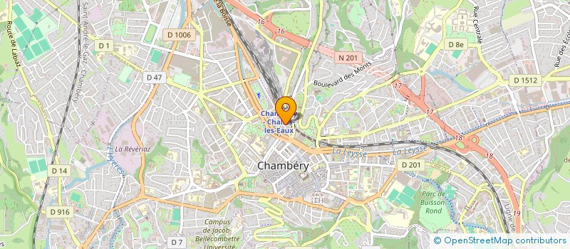 localisation de l'entreprise MADAME VERONIQUE ROMAN à CHAMBERY