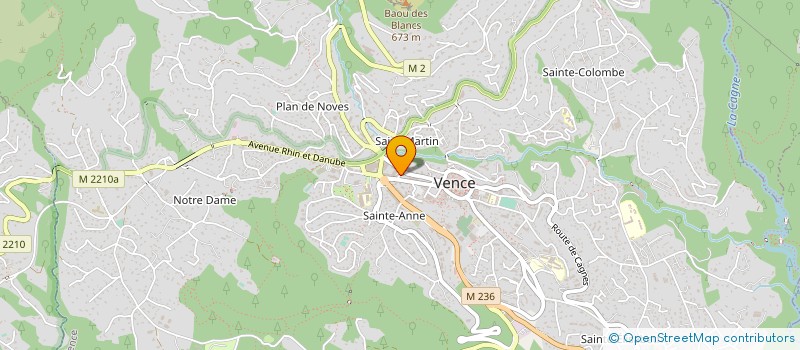 localisation de l'entreprise MADAME VERONIQUE ROQUELLE  VENCE