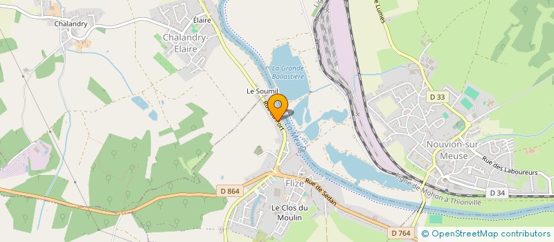 localisation de l'entreprise MADAME VERONIQUE ROSSILLION  FLIZE