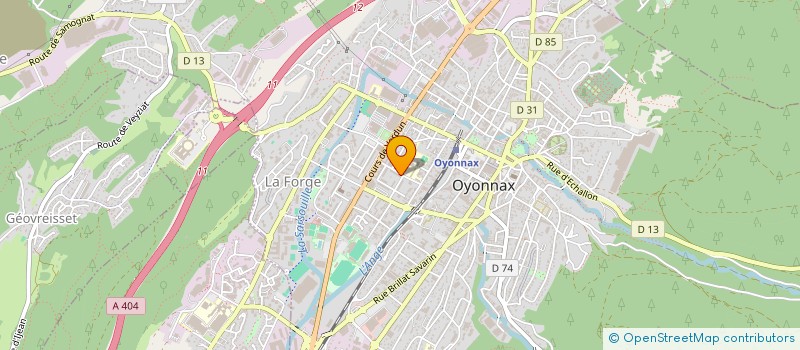 localisation de l'entreprise MADAME VERONIQUE ROUGIER  OYONNAX