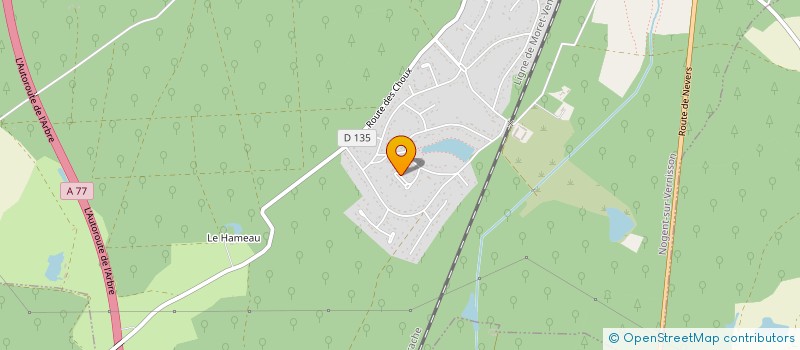 localisation de l'entreprise MADAME VERONIQUE ROULET à NOGENT-SUR-VERNISSON