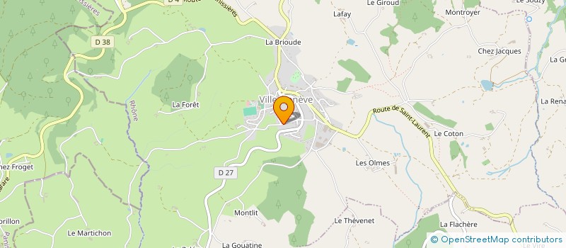 localisation de l'entreprise MADAME VERONIQUE ROULHAC  VILLECHENEVE