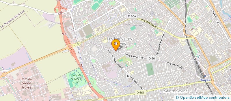 localisation de l'entreprise MADAME VERONIQUE ROUSSAY  SAINTE-SAVINE