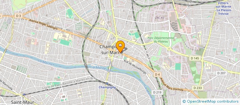 localisation de l'entreprise MADAME VERONIQUE ROUSSEAU à CHAMPIGNY-SUR-MARNE