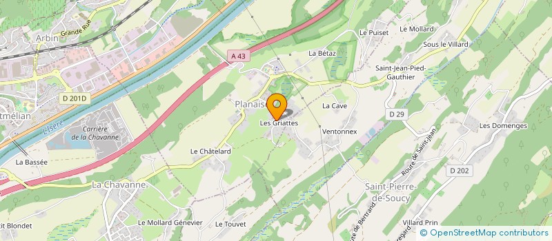 localisation de l'entreprise MADAME VERONIQUE ROUSSEAU  PLANAISE