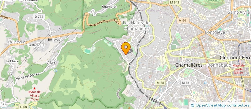 localisation de l'entreprise MADAME VERONIQUE ROUSSEAU  CHAMALIERES