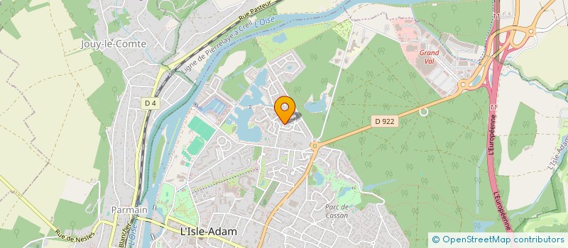 localisation de l'entreprise MADAME VERONIQUE ROUSSEAU  L'ISLE-ADAM