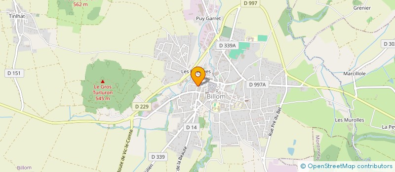 localisation de l'entreprise MADAME VERONIQUE ROUSSEAU-DUMARCET  BILLOM