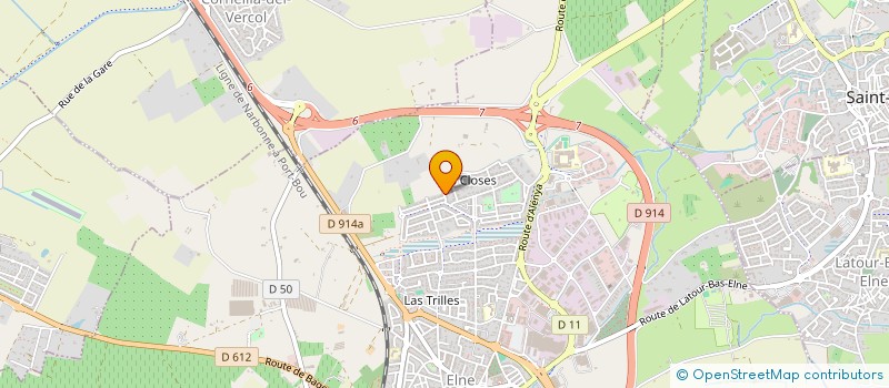 localisation de l'entreprise MADAME VERONIQUE ROUSSEL  ELNE