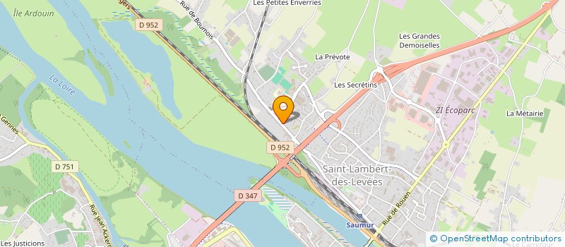 localisation de l'entreprise MADAME VERONIQUE ROUVIN à SAUMUR