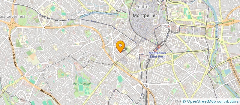 localisation de l'entreprise MADAME VERONIQUE ROUX à MONTPELLIER
