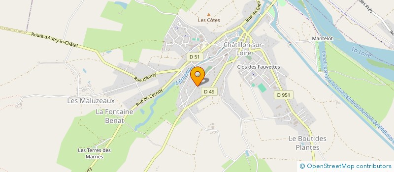 localisation de l'entreprise MADAME VERONIQUE ROY à CHATILLON-SUR-LOIRE