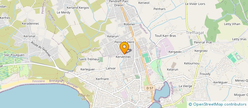 localisation de l'entreprise MADAME VERONIQUE ROZEN  GUILVINEC