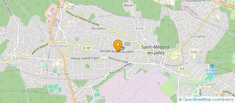 localisation de l'entreprise MADAME VERONIQUE RUBERT à SAINT-MEDARD-EN-JALLES