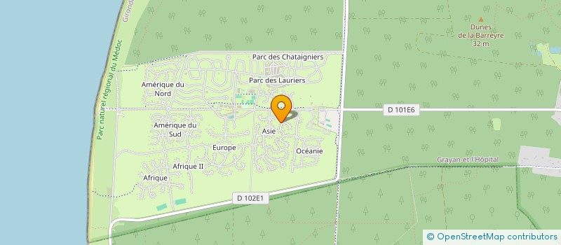 localisation de l'entreprise MADAME VERONIQUE RUPP  GRAYAN-ET-L'HOPITAL