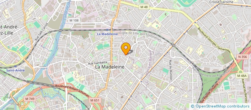 localisation de l'entreprise MADAME VERONIQUE SALMAN à LA MADELEINE