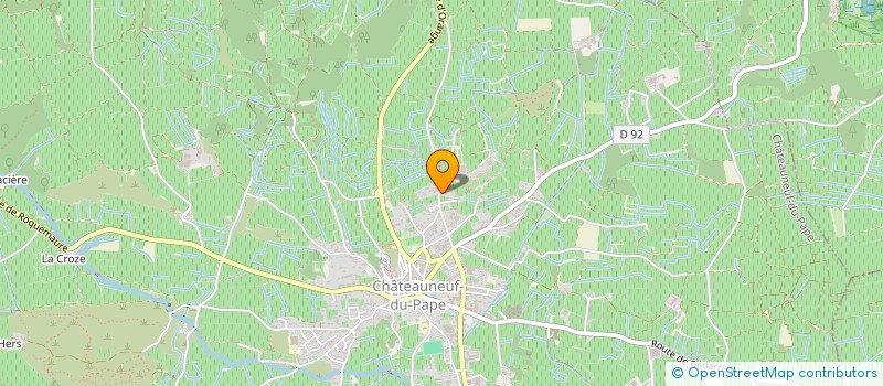 localisation de l'entreprise MADAME VERONIQUE SALVADOR  CHATEAUNEUF-DU-PAPE