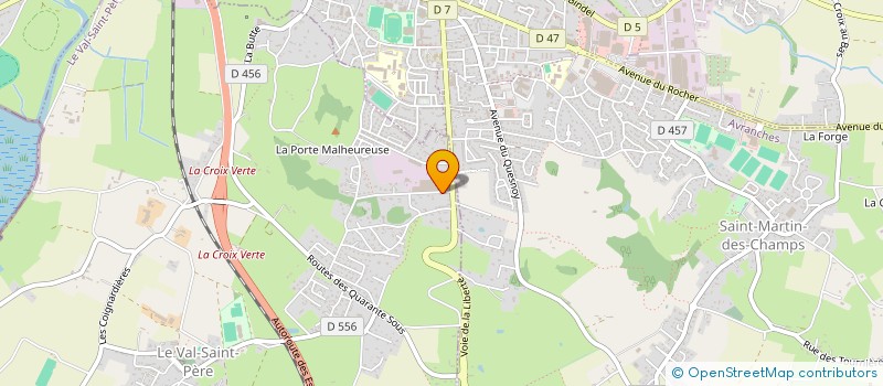 localisation de l'entreprise MADAME VERONIQUE SAMSON  LE VAL-SAINT-PERE