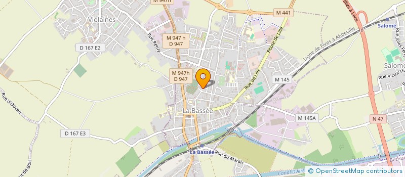 localisation de l'entreprise MADAME VERONIQUE SAN VICENTE  LA BASSEE