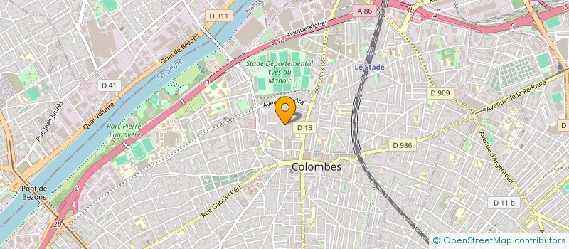 localisation de l'entreprise MADAME VERONIQUE SANQUER à COLOMBES
