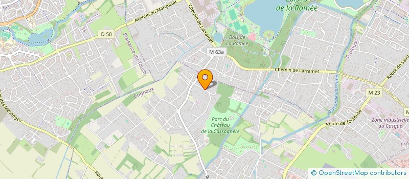 localisation de l'entreprise MADAME VERONIQUE SAPIN  CUGNAUX