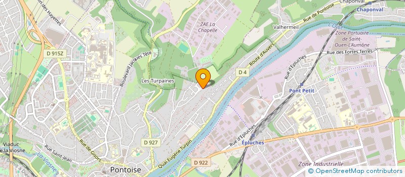 localisation de l'entreprise MADAME VERONIQUE SAPIN  PONTOISE