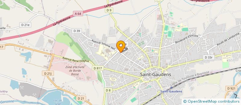 localisation de l'entreprise MADAME VERONIQUE SAUBION à SAINT-GAUDENS