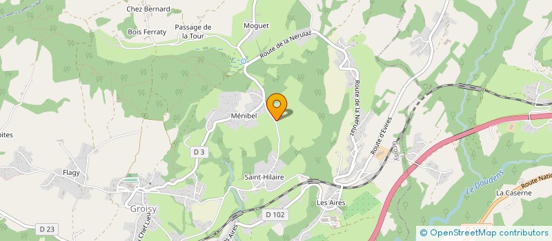 localisation de l'entreprise MADAME VERONIQUE SAUCEY  GROISY