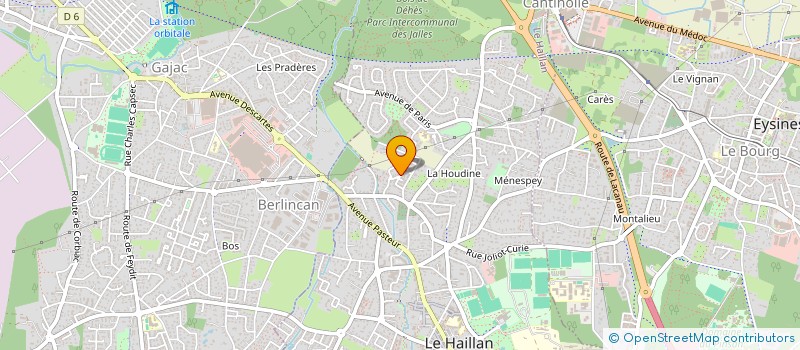 localisation de l'entreprise MADAME VERONIQUE SAUVAGE  LE HAILLAN