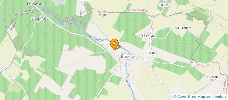 localisation de l'entreprise MADAME VERONIQUE SAUZEAU à BREVILLE