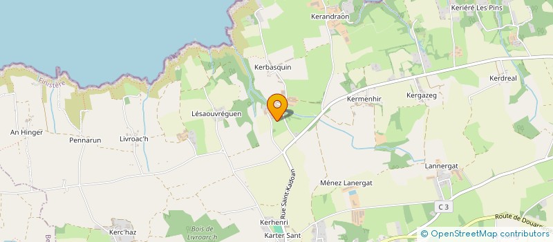 localisation de l'entreprise MADAME VERONIQUE SAVINA  POULLAN-SUR-MER