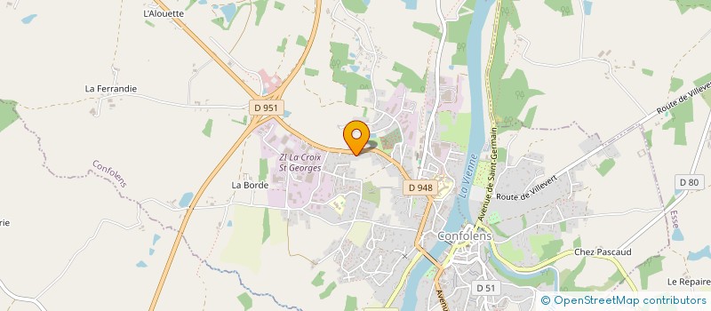 localisation de l'entreprise MADAME VERONIQUE SAVOURAY à CONFOLENS
