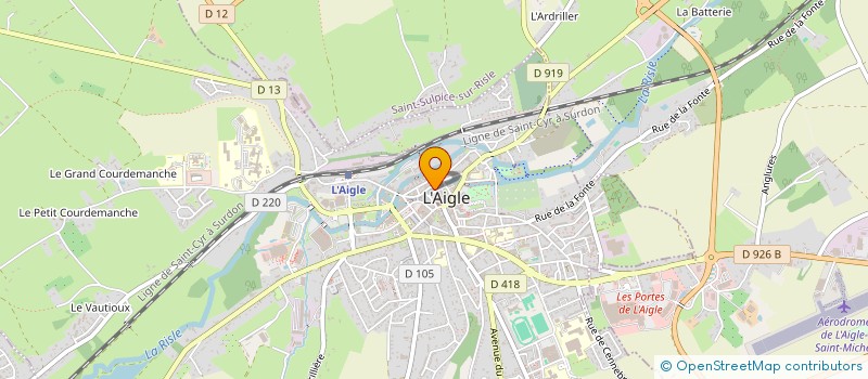 localisation de l'entreprise MADAME VERONIQUE SCEPI à L'AIGLE