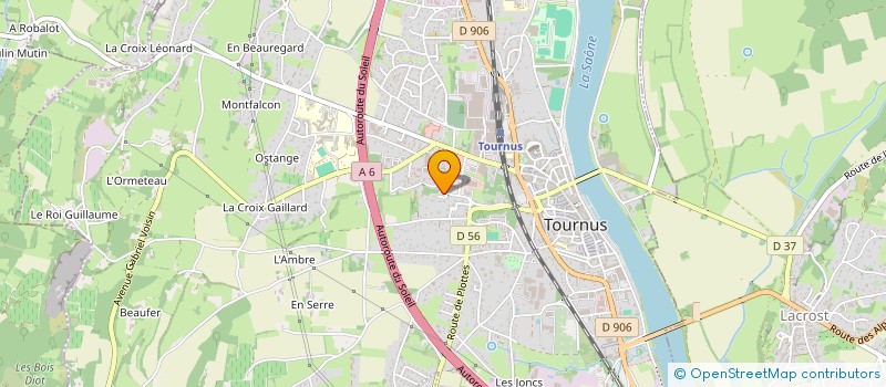 localisation de l'entreprise MADAME VERONIQUE SCHAEFFER  TOURNUS