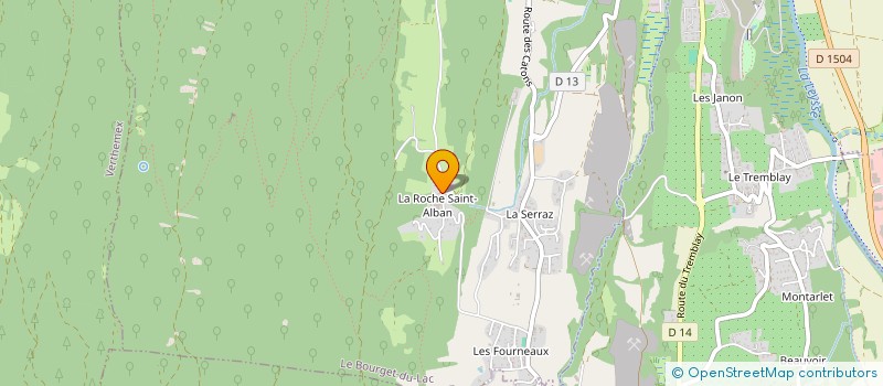 localisation de l'entreprise MADAME VERONIQUE SCHERRER  LE BOURGET-DU-LAC