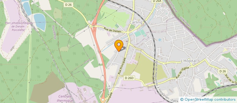 localisation de l'entreprise MADAME VERONIQUE SCHWIND  CARLING