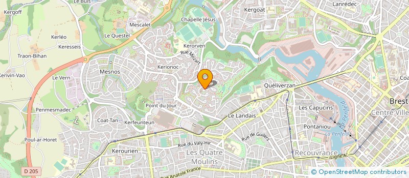 localisation de l'entreprise MADAME VERONIQUE SEGALEN à BREST