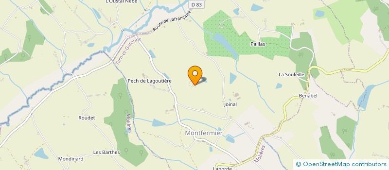 localisation de l'entreprise MADAME VERONIQUE SEGUY  MONTFERMIER