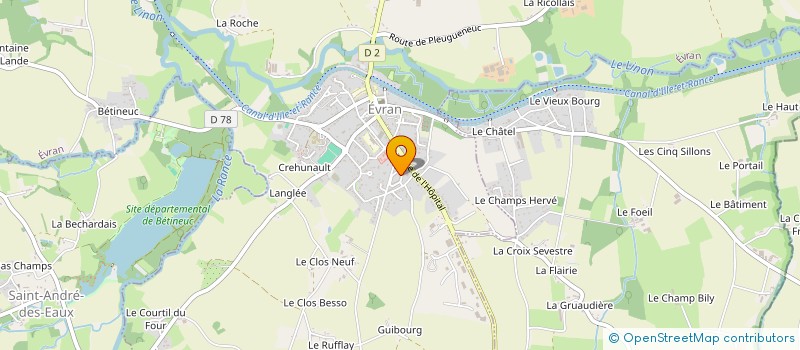 localisation de l'entreprise MADAME VERONIQUE SENECHAL  EVRAN