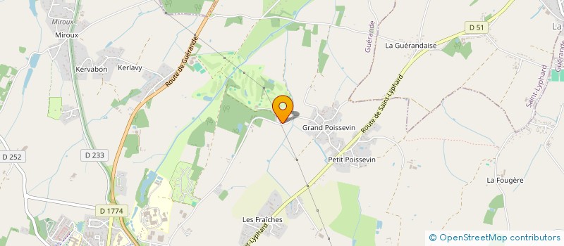 localisation de l'entreprise MADAME VERONIQUE SERRE  GUERANDE