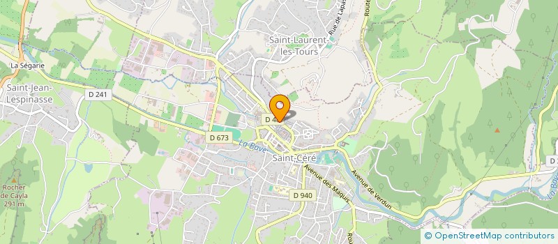 localisation de l'entreprise MADAME VERONIQUE SERVANT  SAINT-CERE