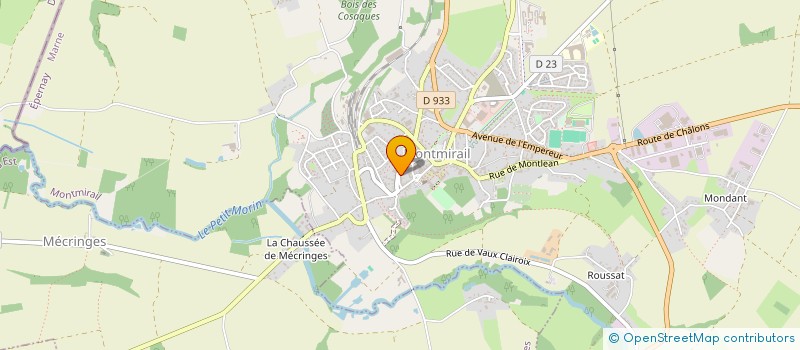 localisation de l'entreprise MADAME VERONIQUE SEVERIN  MONTMIRAIL