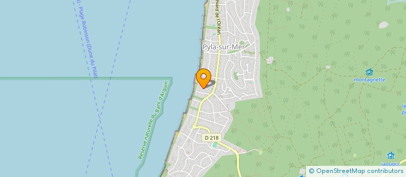 localisation de l'entreprise MADAME VERONIQUE SEVRAIN à LA TESTE-DE-BUCH