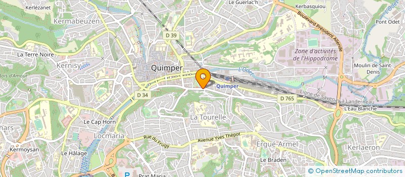 localisation de l'entreprise MADAME VERONIQUE SEZNEC à QUIMPER