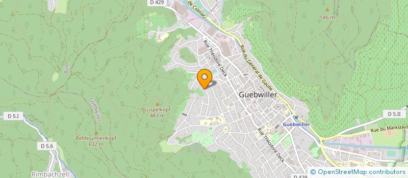 localisation de l'entreprise MADAME VERONIQUE SICIAREK  GUEBWILLER