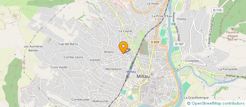 localisation de l'entreprise MADAME VERONIQUE SIGNES  MILLAU